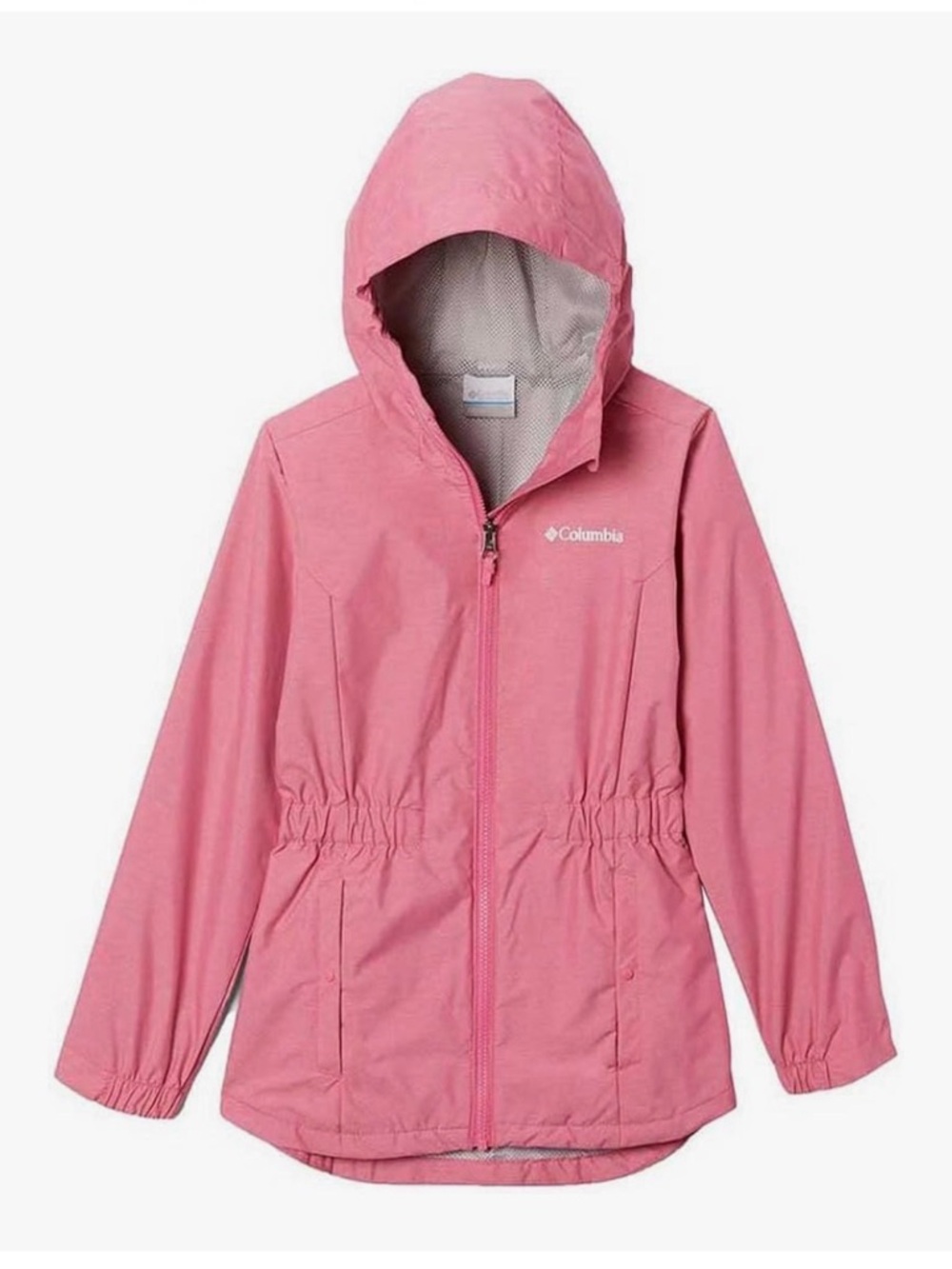 Columbia Pink Water Resistant Windbreaker Jacket Women's XS or Youth 18-20T